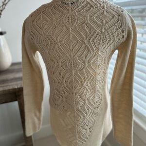 Womens Bianca B. Ivory Color Sweater Size Small